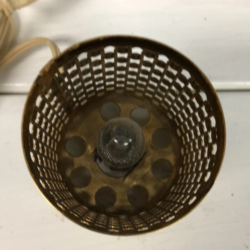 VINTAGE MATSON‎ GOLD TONE ELECTRIC VANITY LIGHT 6” small LAMP